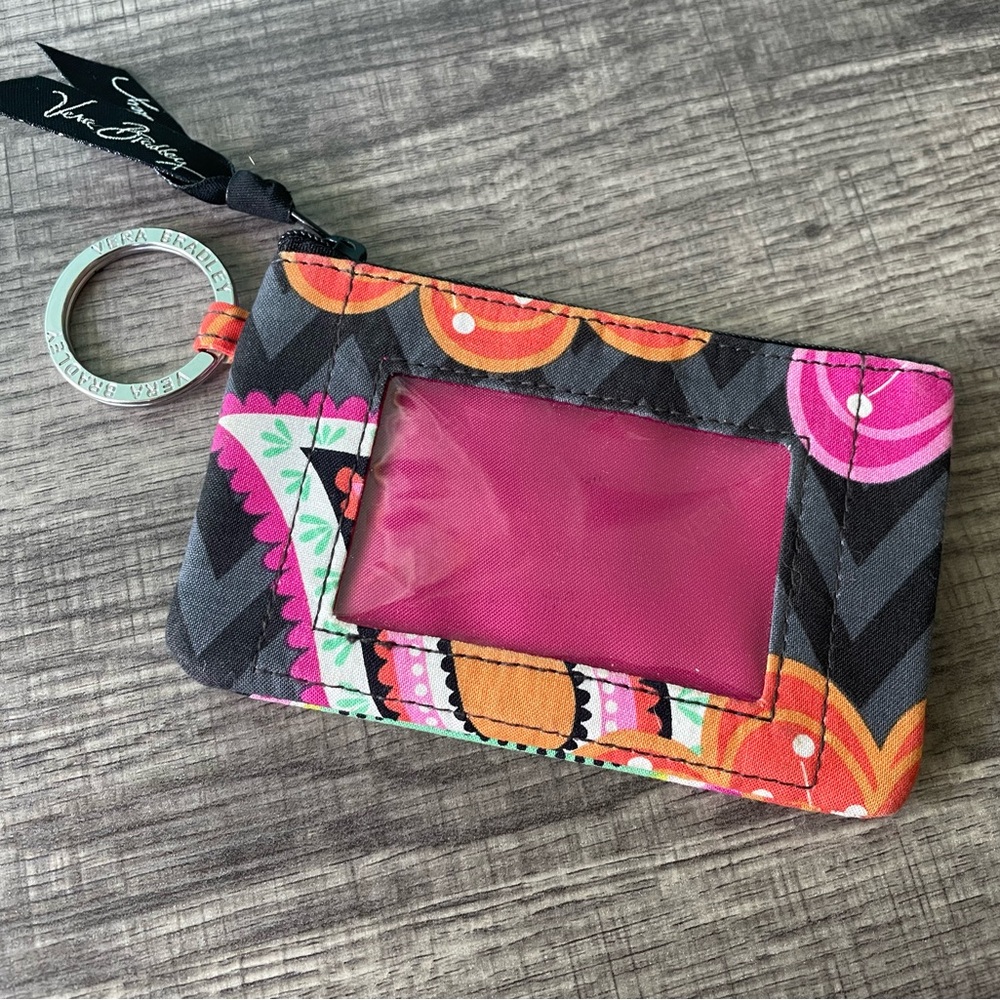 VERA BRADLEY Zip ID Case in Ziggy Zinnia